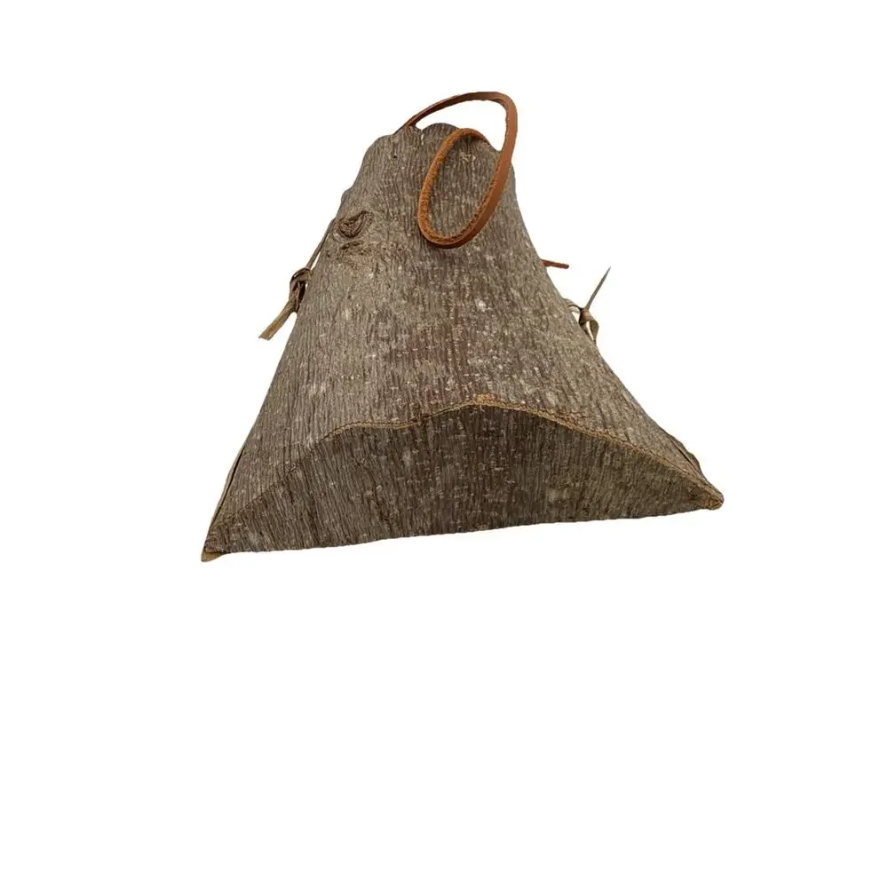 Rustic Primitive Native Appalachian Ethnic Tree Bark Berry‎ Gathering Basket 8x6
